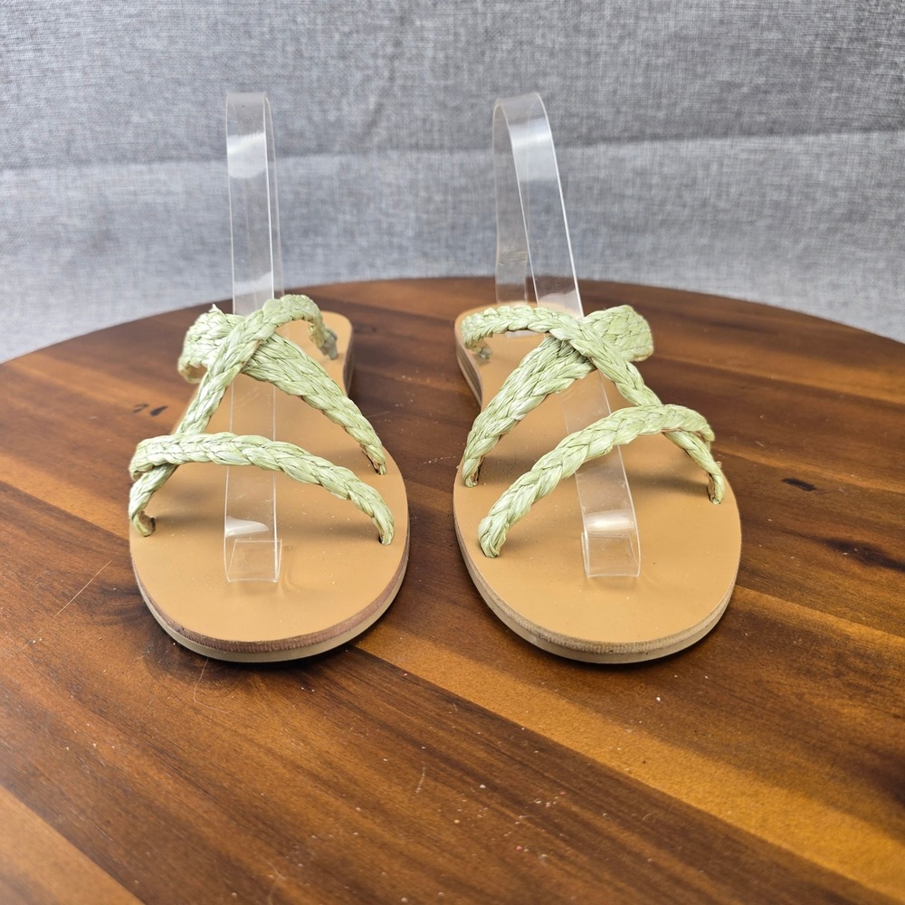 Universal Thread Braided Thong Sandals Women's Size‎ 9.5 Light Green - Picture 14 of 15